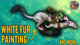 How to Paint White Fur: 3d Miniature Painting Tutorial