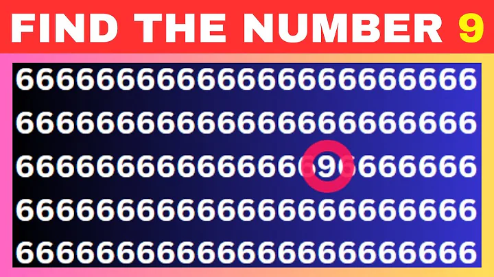 Find the odd Number - Letter | Spot the difference quiz game.