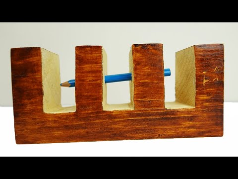 Impossible Pencil Through Wood Trick