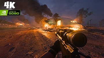 Stealthy Sniper Double Kills | 4K Ultra Realistic Graphics Gameplay | COD MW3 2023 (Crash Site)