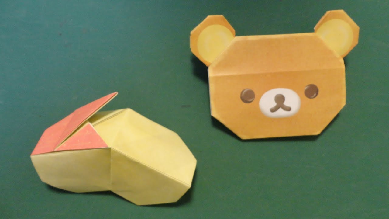 リラックマお弁当 折り紙 ウサギのりんごrirakkuma Lunch Box Origami Rabbit Apple Youtube