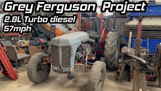 Introducing my TURBO diesel Grey Ferguson. 57mph vintage tractor