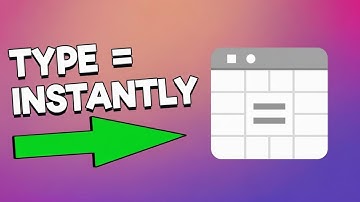 Typ een gelijkteken in een spreadsheet zonder een formule te gebruiken
