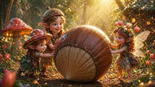 Tiny Fairies Found a Giant Acorn 🍂  Relaxing Celtic Forest Music • Cozy Fantasy Ambience