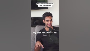 Negotiating with UGC Creators