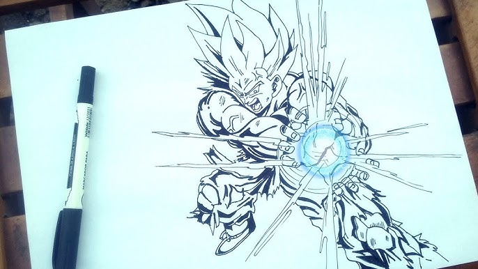 Goku super sayajin deus super sayajin - Desenho de perfect_gaei - Gartic