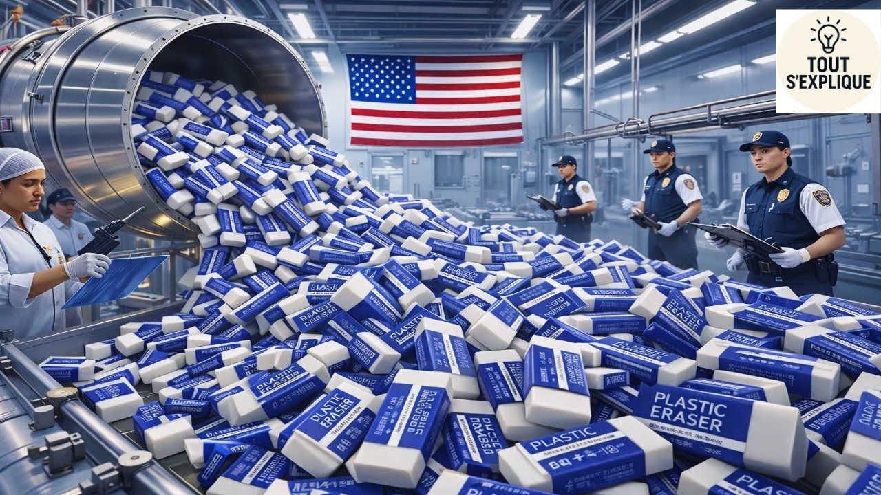 Comment c’est fait : Des millions de gommes produites chaque année dans les méga-usines