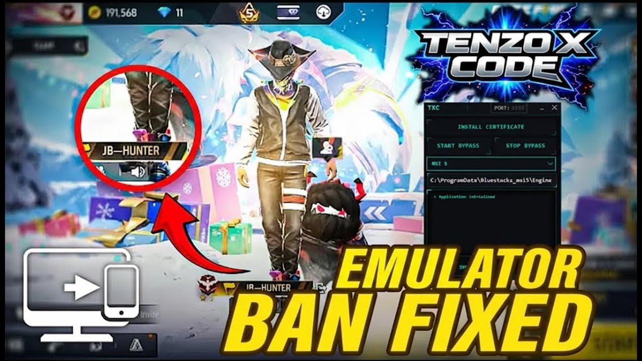 NEW UPDATE PC EMULATOR BYPASS 💻 FOR FREE FIRE | 100% ANTIBAN | 30 DAY BAN FIXED | 🎯 OB52 SAFE