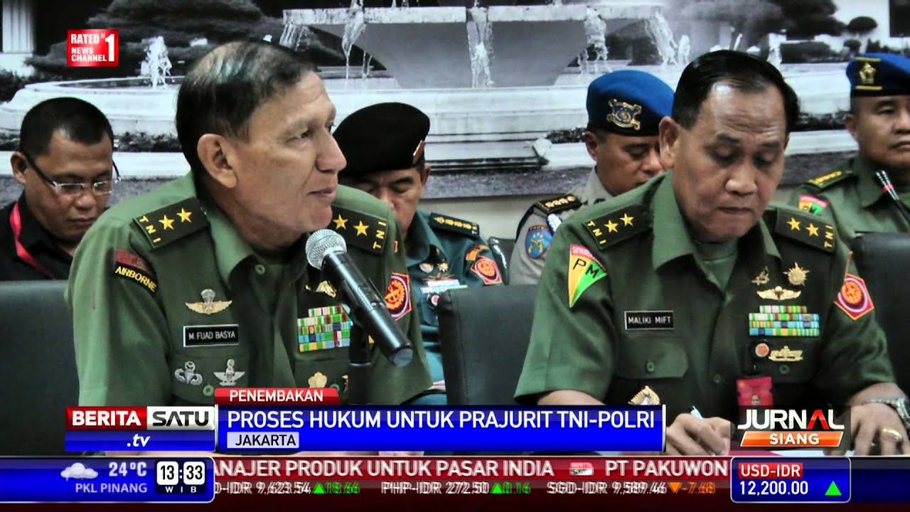 Tim Investigasi TNI Polri Umumkan Hasil Penyelidikan Kasus