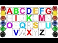 A to z alphabet for kids collection for writing along dotted lines a to z alphabet abcd 12345