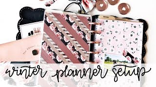 Winter Mini Happy Planner Setup
