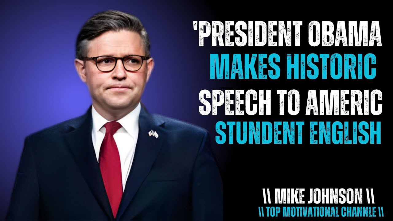 president obama  makes historic speech to americas stundent  subtitles \\ Mike Johnson Motivational