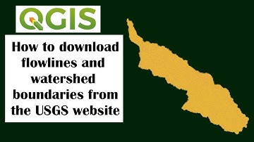 How to download flowlines and watershed boundaries from USGS website