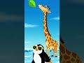 Giraffe's Impossible Leaf Challenge 🌿 #shorts #cartoon #funny