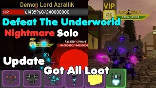 Defeat The Underworld Nightmare Solo New Map! Got All New Loot! 12 Million Damage! - Dungeon Quest screenshot 2