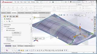 SOLIDWORKS  Freeform Tool