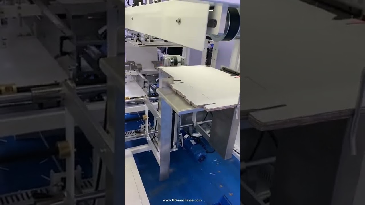 Special corrugated tray flip box folding erecting forming machine folding video