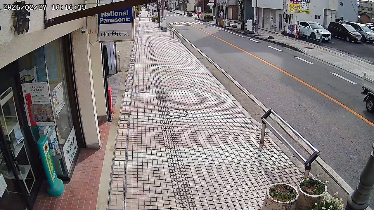 三重県津市西丸之内津新町駅前ライブカメラ Mie Tsu Nishimarunouti Live Camera.world.cam