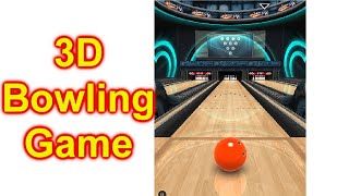 3D Bowling Game on Your Cell Phone How To Play screenshot 4