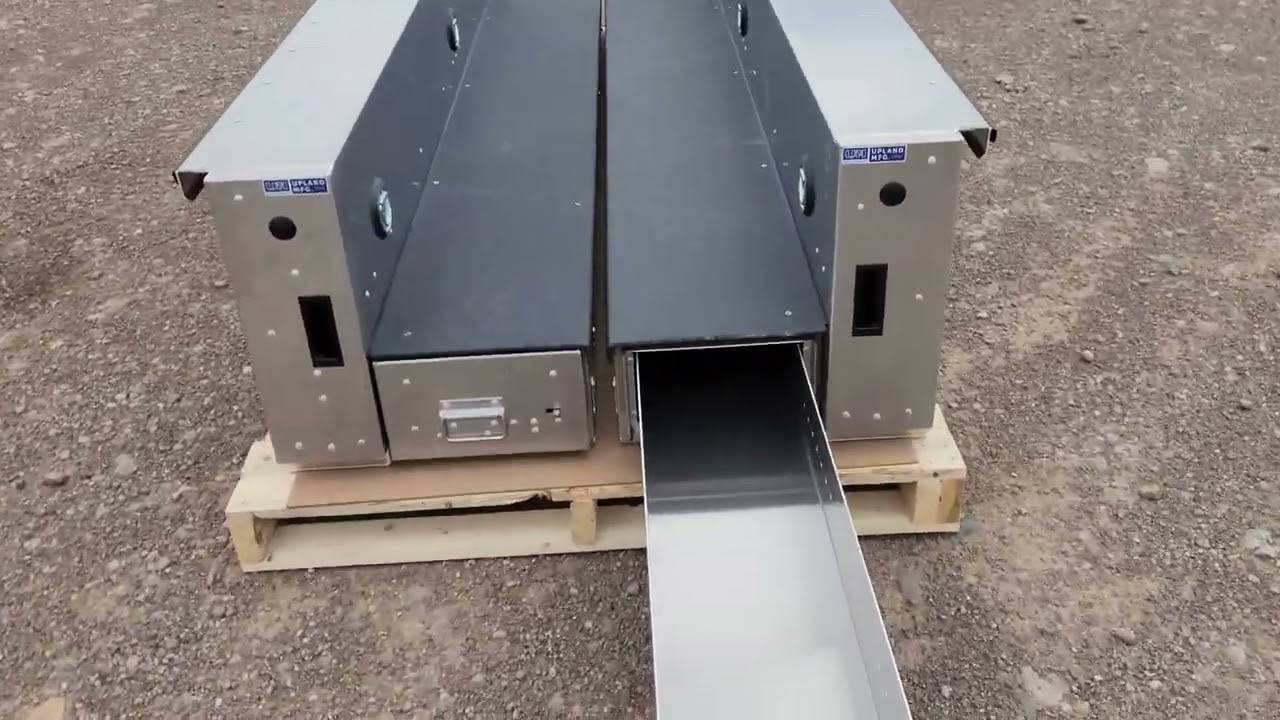 Upland Manufacturing side box set with bottom 12in wide drawer