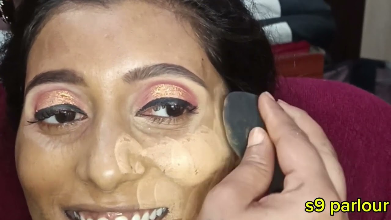 Dark skin for face on  bridal makeup  || makeup tutorial