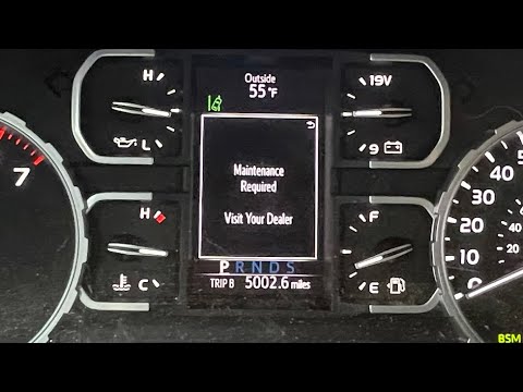 HOW TO RESET MAINTENANCE REQUIRED TOYOTA TUNDRA - YouTube