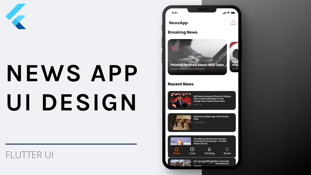 Flutter News App Ui Tutorial: Design And Build A Stunning News App  Interface - Youtube