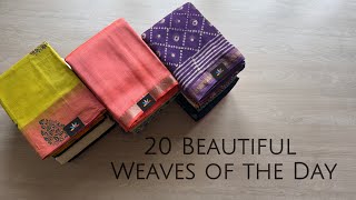 20 Beautiful Weaves of the Day | Shop on www.fabk.in | Whatsapp : 7338872202 #fabksarees  screenshot 3