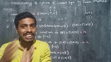 Exercise 1.6/Introduction of consistency of linear equation by rank method