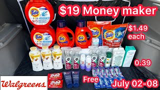 Walgreens Couponing July 02-08|| $19 Money maker for all  || $1.49 Tide, Money maker loreal cream