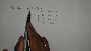 Problems on Laplace Transform video 2