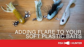 Modifying Soft Plastic Baits with Feathers and Hairs.