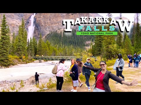 Takakkaw Falls 2021.The SECOND tallest waterfall in Canada.#takakkawfalls #Canada #yohonationalpark