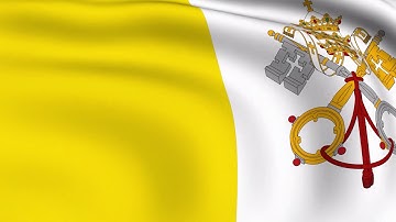 Vatican City - Flying Flag Looped Video Background