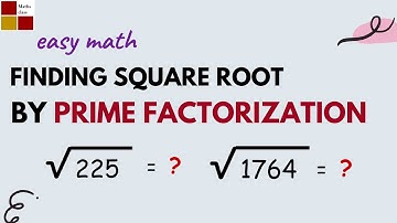 Prime Factorization method || Finding Square root || Jayasree maths
