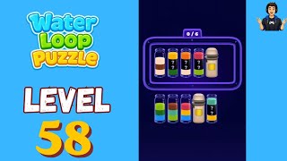 Water Loop Puzzle Level 58 Full Walkthrough Solution
