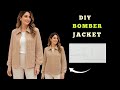 ✅ No Pattern Bomber Jacket ✂️ Easy Sewing Tutorial