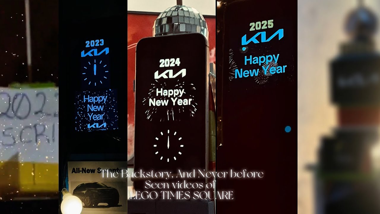 Lego Times Square NYE from 2022 to 2025! (Never-Before-Seen Photos and Video)