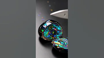 Knife Slices Iridescent Turtle Obsidian Satisfying Hardmaterial Knifeslice Asmr Viral Sat 