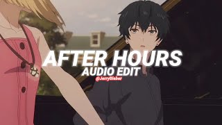 after hours - the weeknd [edit audio] Resimi