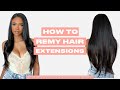How to apply remy human hair extensions  insert name here