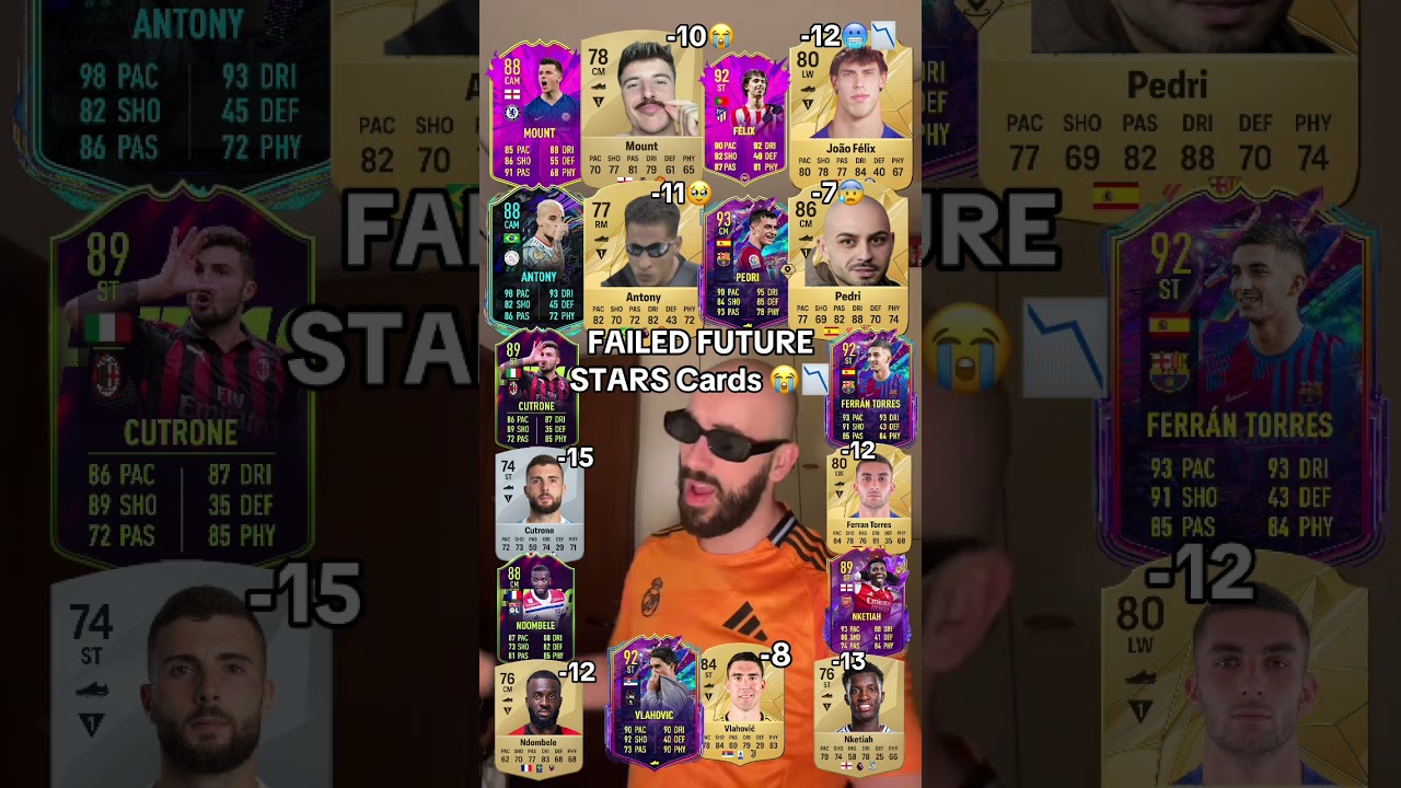 Failed future stars cards on eafc25 with Mount,Antony and Joao Felix