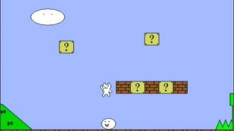 Syobon Action/Cat Mario Playthrough (Part 1)