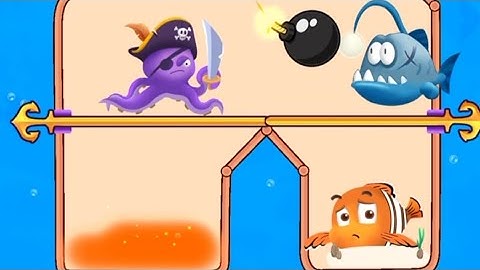 save the fish Rescue the fish pull the pin game #66 #games #gaming #gamingvideos