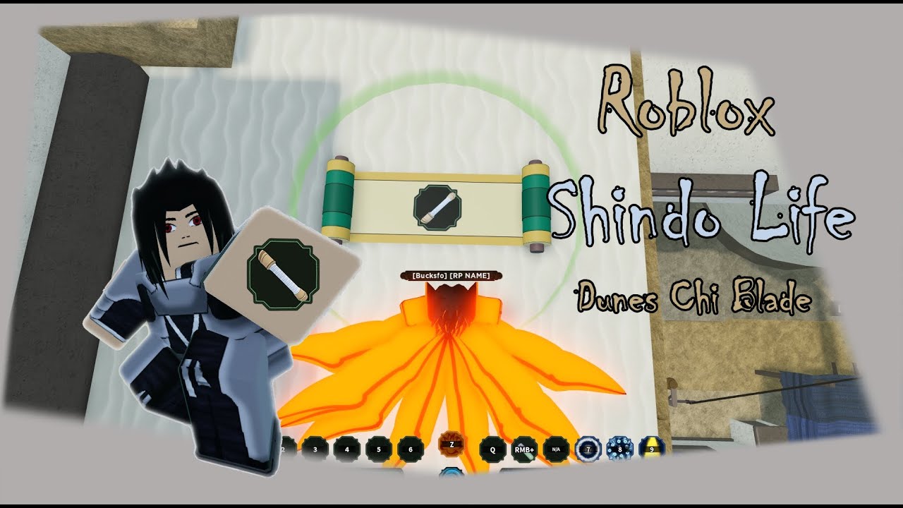 Shindo Life - Dunes Chi Blade Spawn and Location + Showcase! 