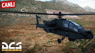 DCS World Multiplayer  AH64 Apache ile Operasyona Çıkıyoruz!