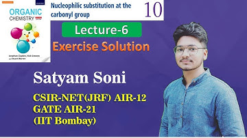 Lecture 6|Complete Clayden series| Nucleophilic substitution at the carbonyl group