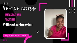 How to access your FaceTime and iMessage without a SIM/ESIM ￼ in Jamaica are the Caribbean