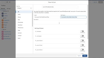 Salesforce Flow: Launch Flow Dynamically Action