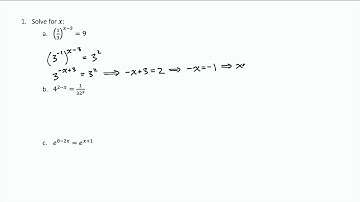 Example Solving Exponential Equations with the One-to-One Property